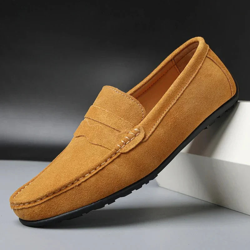 Marco | Herren Wildleder Loafer Penny Loafer Slip-on Schuhe