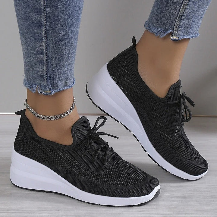 Puna | Damen Mesh Sneaker Leicht Schnürer Komfortschuhe