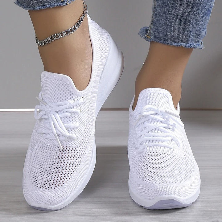 Puna | Damen Mesh Sneaker Leicht Schnürer Komfortschuhe