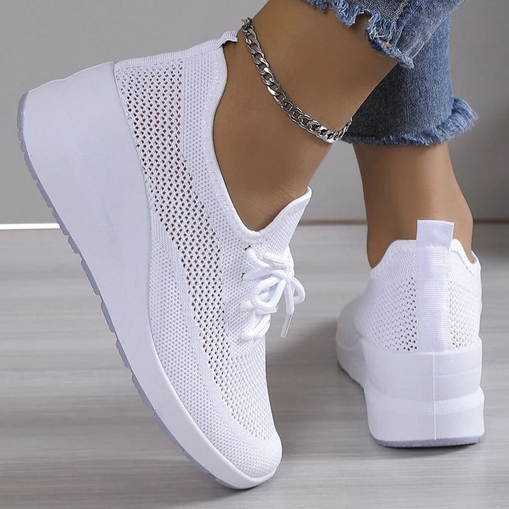 Puna | Damen Mesh Sneaker Leicht Schnürer Komfortschuhe