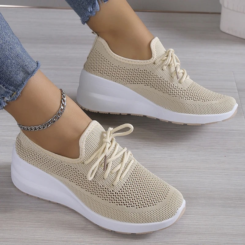 Puna | Damen Mesh Sneaker Leicht Schnürer Komfortschuhe
