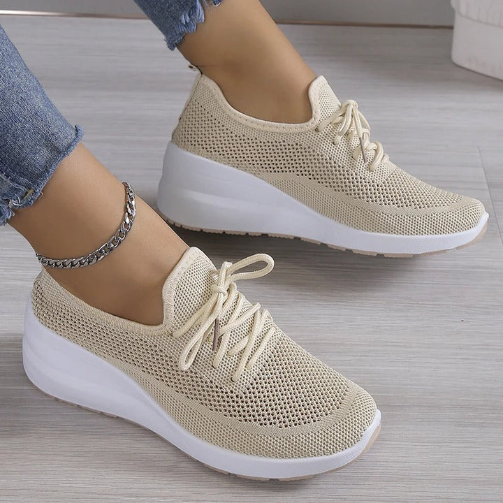 Puna | Damen Mesh Sneaker Leicht Schnürer Komfortschuhe