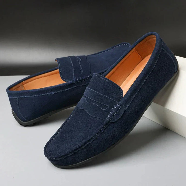Marco | Herren Wildleder Loafer Penny Loafer Slip-on Schuhe