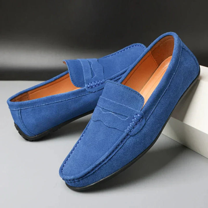 Marco | Herren Wildleder Loafer Penny Loafer Slip-on Schuhe