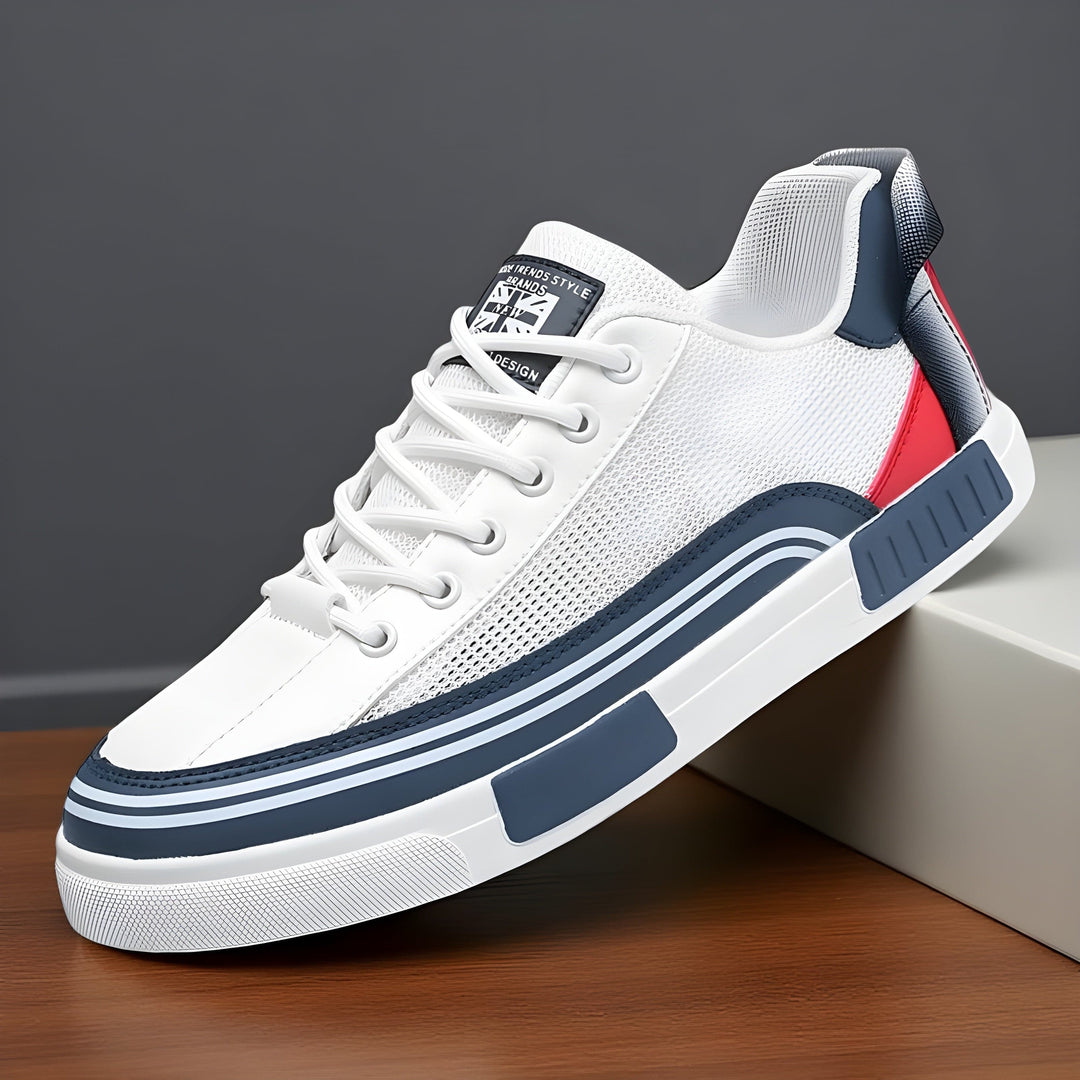Malik | Herren Low-Top Sneaker mit Schnürung - White - Image 1
