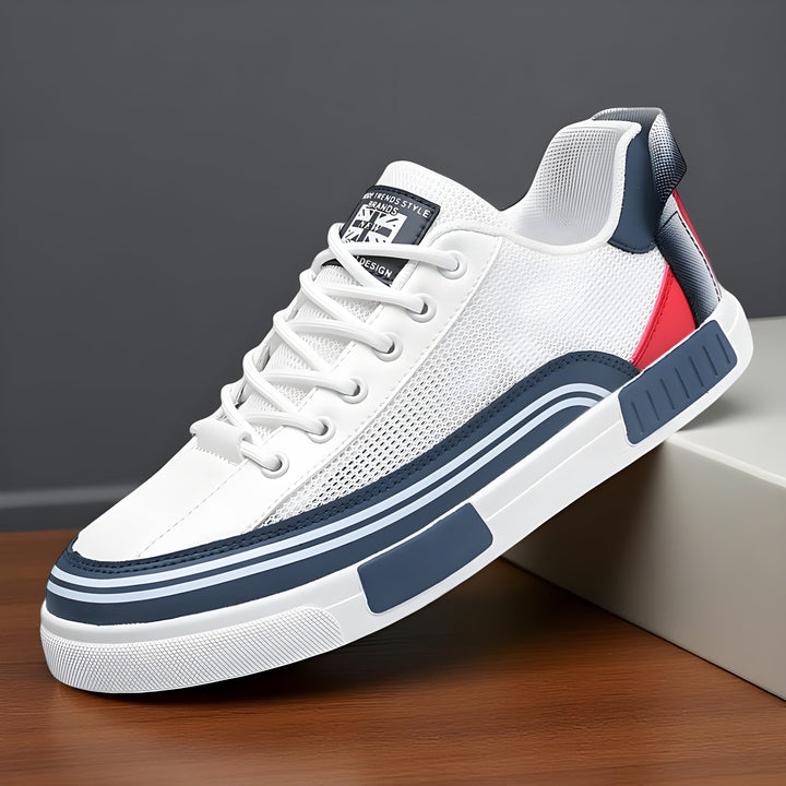 Malik | Herren Low-Top Sneaker mit Schnürung - White - Image 1