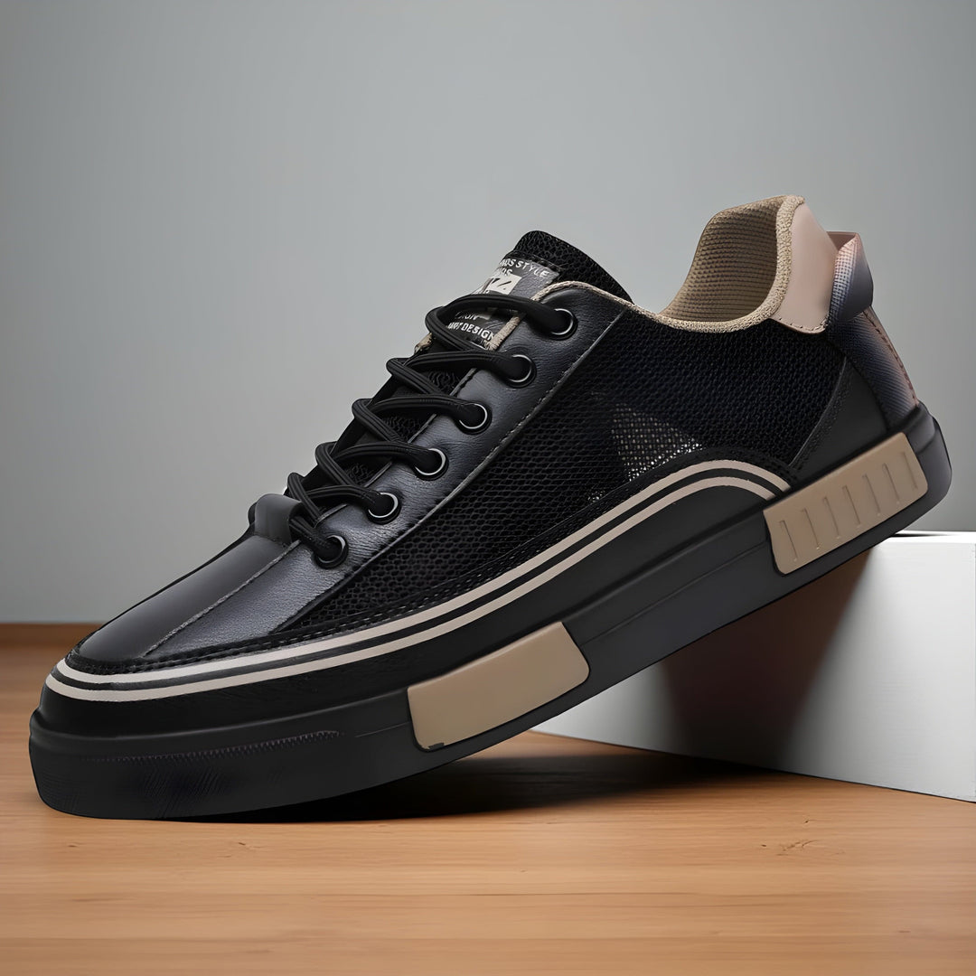 Malik | Herren Low-Top Sneaker mit Schnürung - White - Image 3