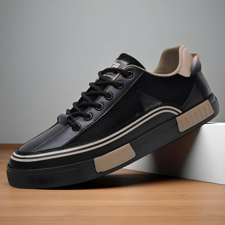Malik | Herren Low-Top Sneaker mit Schnürung - White - Image 3