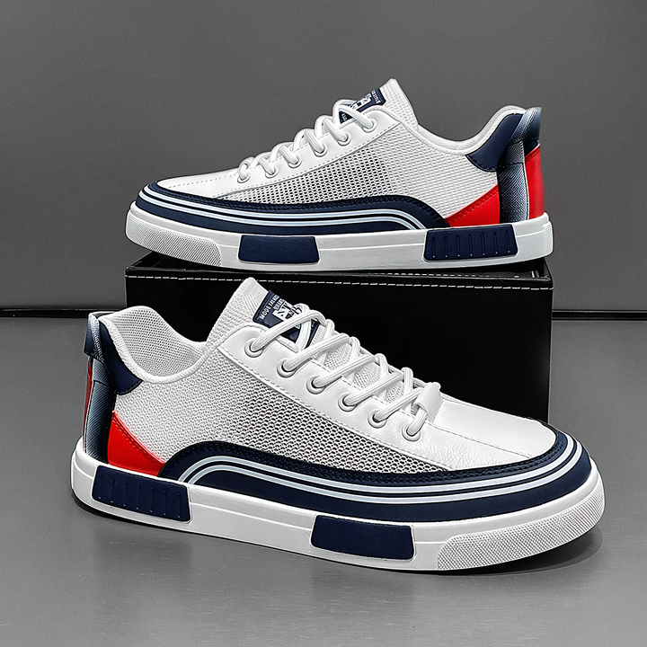 Malik | Herren Low-Top Sneaker mit Schnürung - White - Image 4