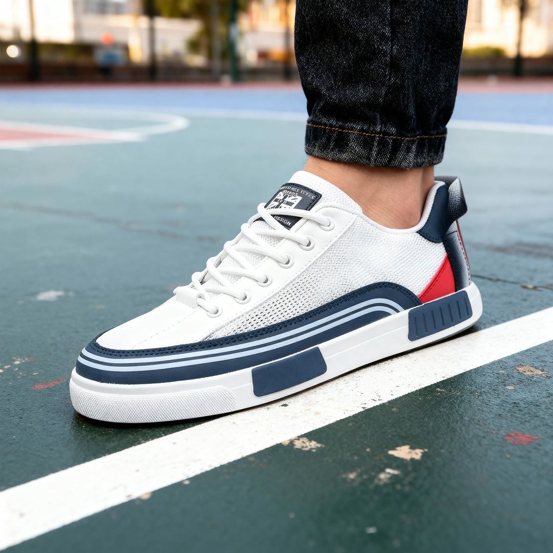 Malik | Herren Low-Top Sneaker mit Schnürung - White - Image 6