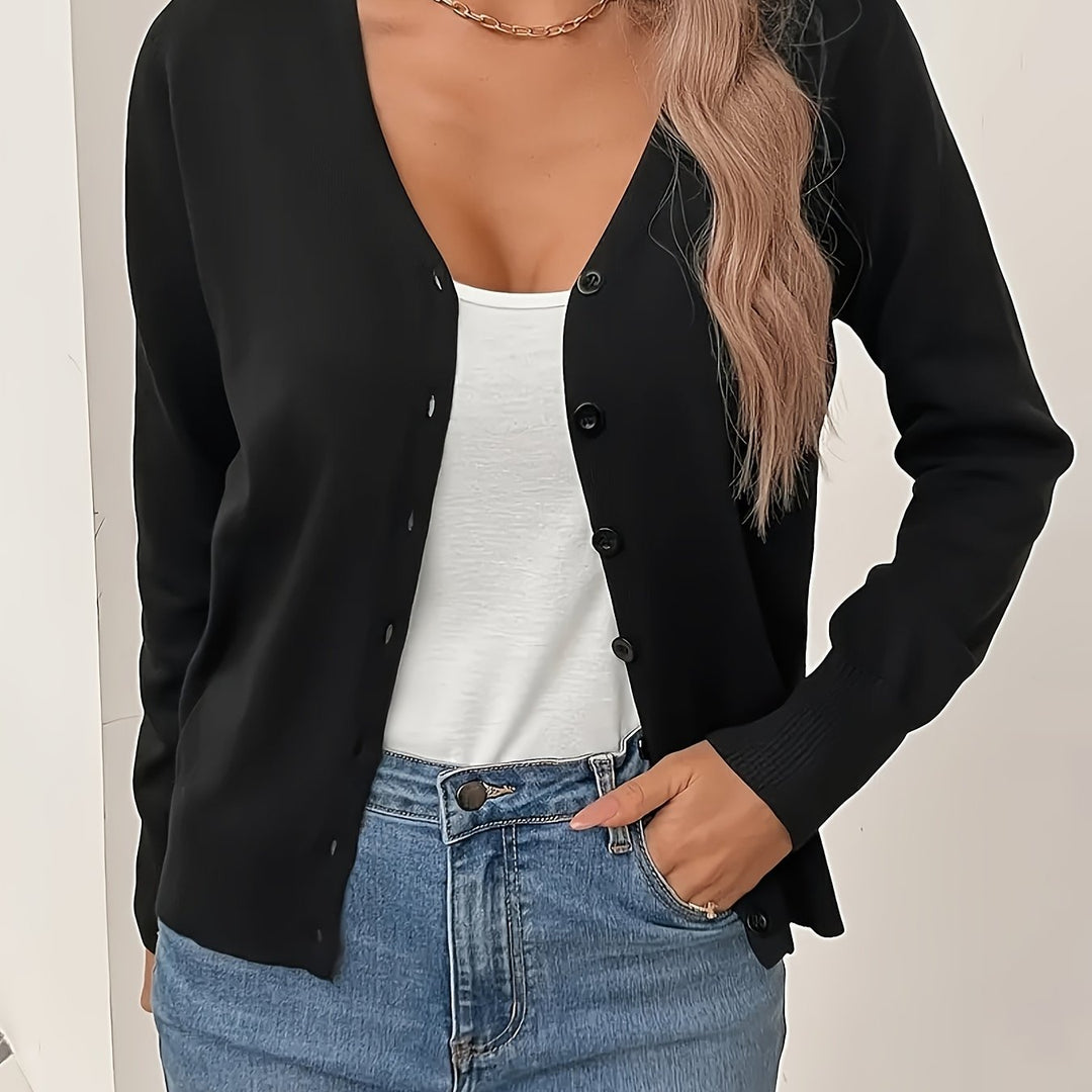 Malmke | Damen Strickjacke V-Ausschnitt Grün - Green - Image 13