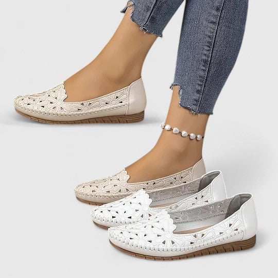 Marlena | Damen Durchbrochene Ballerinas - Image 1