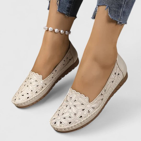 Marlena | Damen Durchbrochene Ballerinas - Image 11