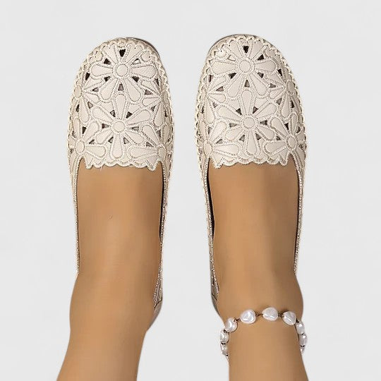Marlena | Damen Durchbrochene Ballerinas - Image 8
