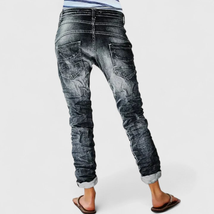Marliesel | Damen Straight Leg Jeans - Blue - Image 1