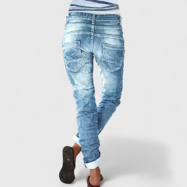 Marliesel | Damen Straight Leg Jeans - Blue - Image 2
