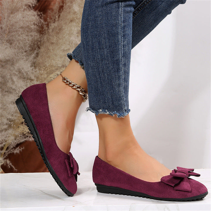 Marlotta | Damen Ballerinas mit Schleife - Green - Image 3