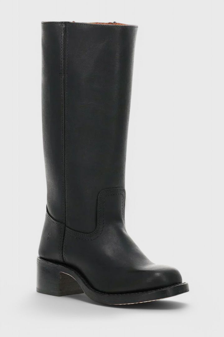 Marvike | Damen Kniehohe Stiefel mit Blockabsatz - Camel - Image 12