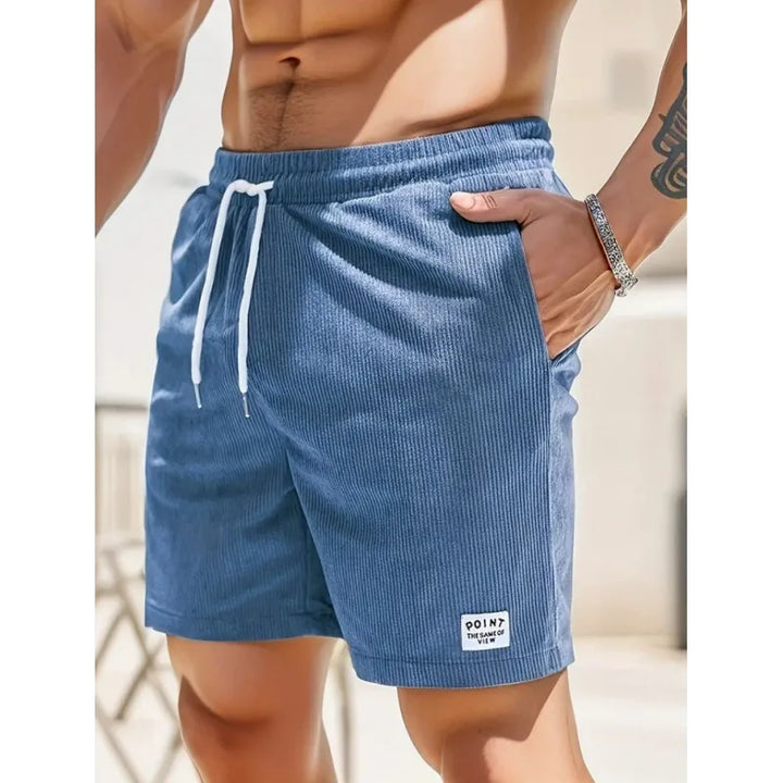 Maximilian | Herren Badeshorts mit Kordelzug - Blue - Image 1