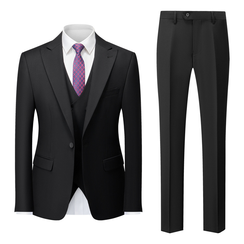 Maximilian | Herren Business Anzug Set Schwarz - Black - Image 1