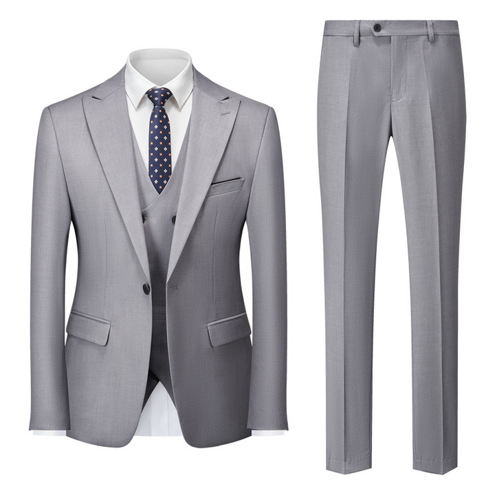 Maximilian | Herren Business Anzug Set Schwarz - Black - Image 3