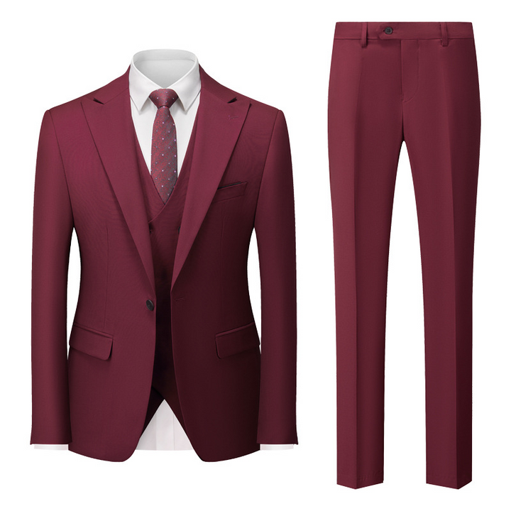 Maximilian | Herren Business Anzug Set Schwarz - Black - Image 5