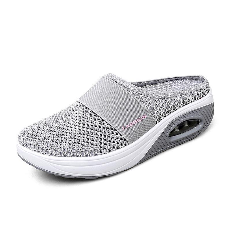Meike | Damen Slip-On Sneaker mit Luftkissensohle - Pink - Image 12
