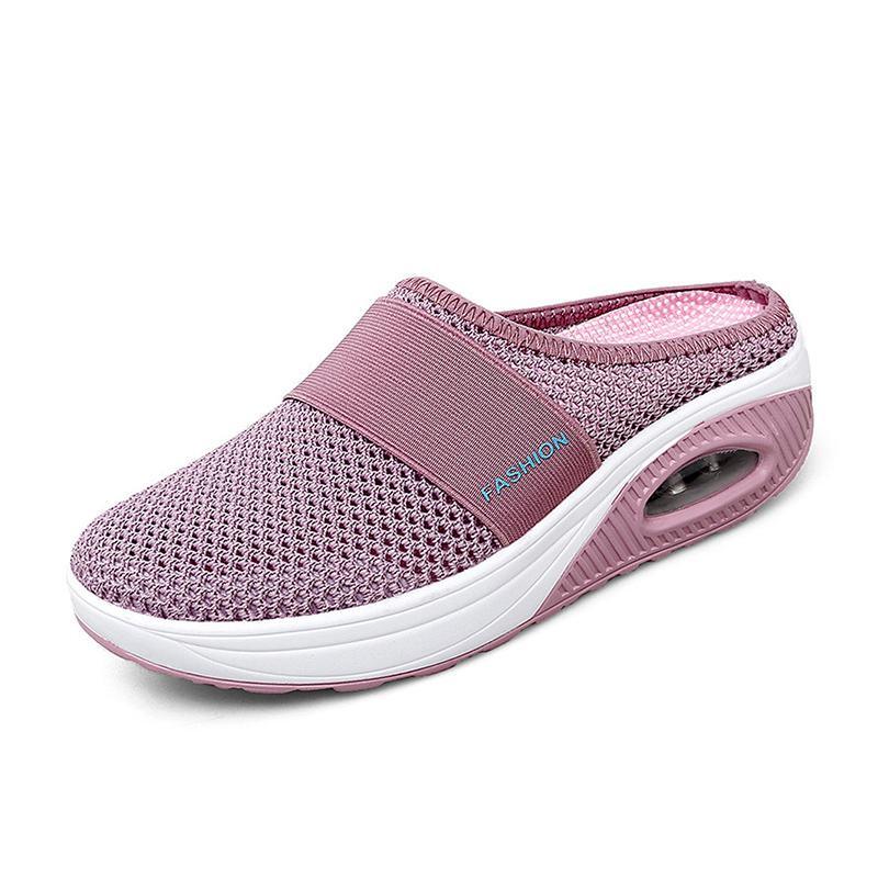 Meike | Damen Slip-On Sneaker mit Luftkissensohle - Pink - Image 15