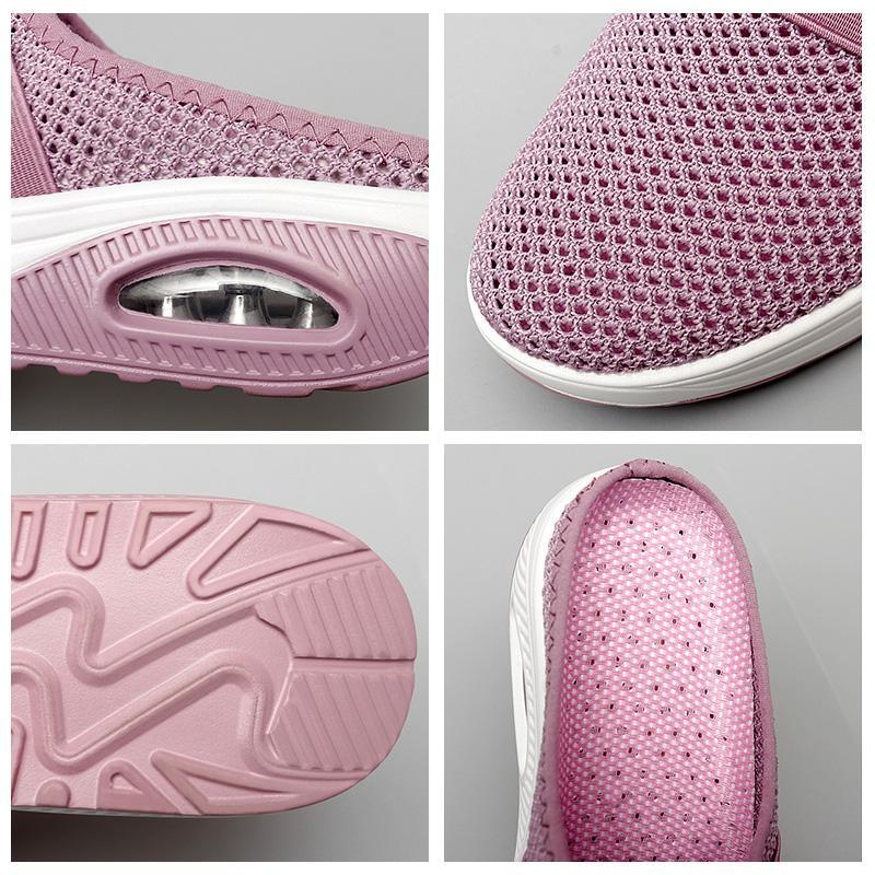 Meike | Damen Slip-On Sneaker mit Luftkissensohle - Pink - Image 3
