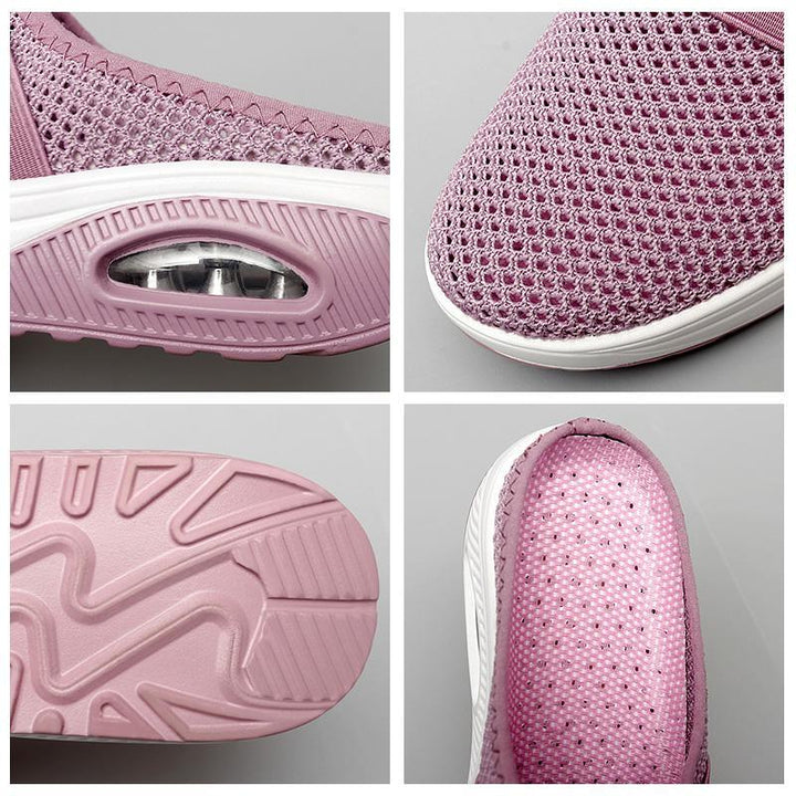 Meike | Damen Slip-On Sneaker mit Luftkissensohle - Pink - Image 3