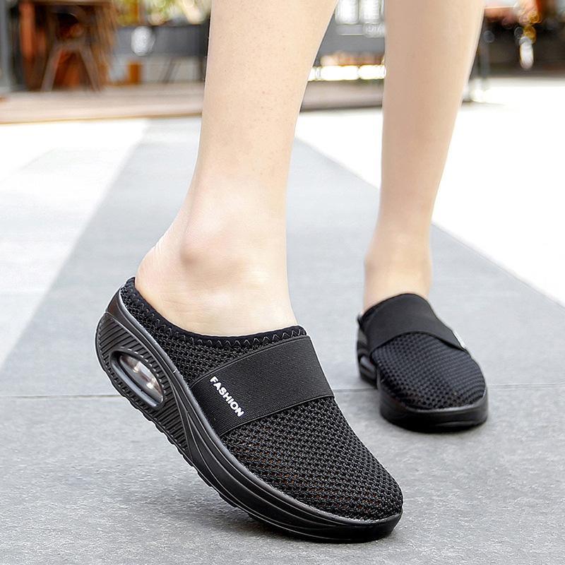 Meike | Damen Slip-On Sneaker mit Luftkissensohle - Pink - Image 4