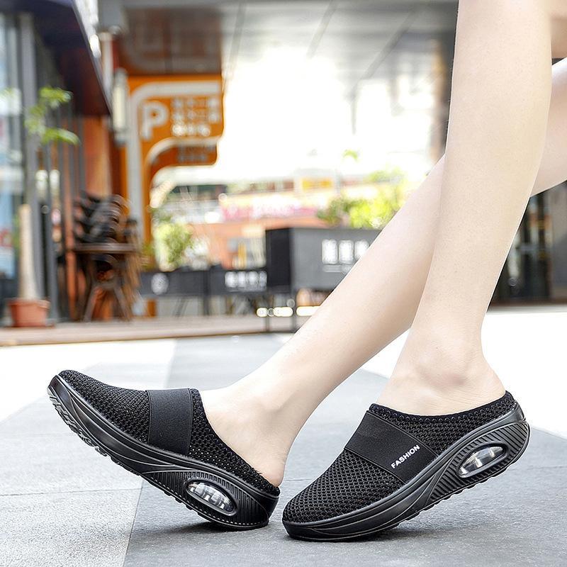 Meike | Damen Slip-On Sneaker mit Luftkissensohle - Pink - Image 5