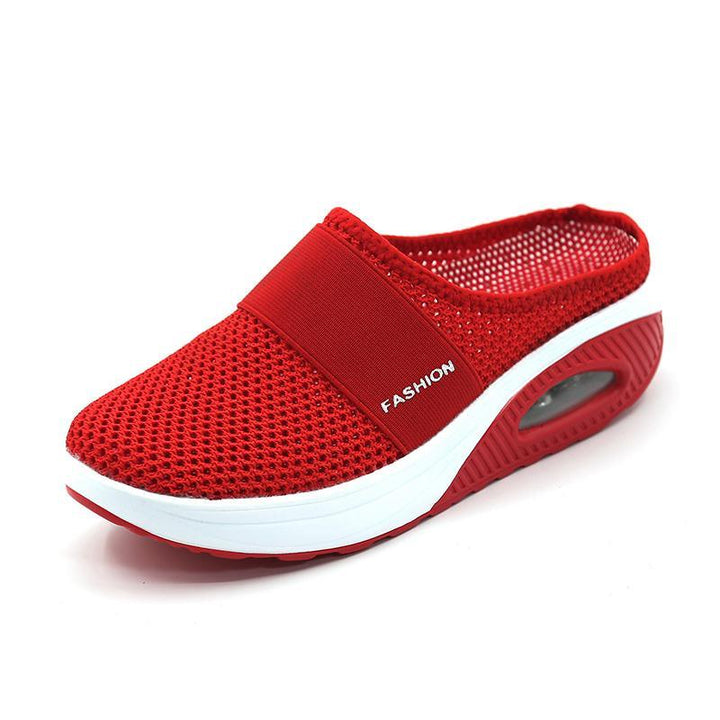 Meike | Damen Slip-On Sneaker mit Luftkissensohle - Pink - Image 8