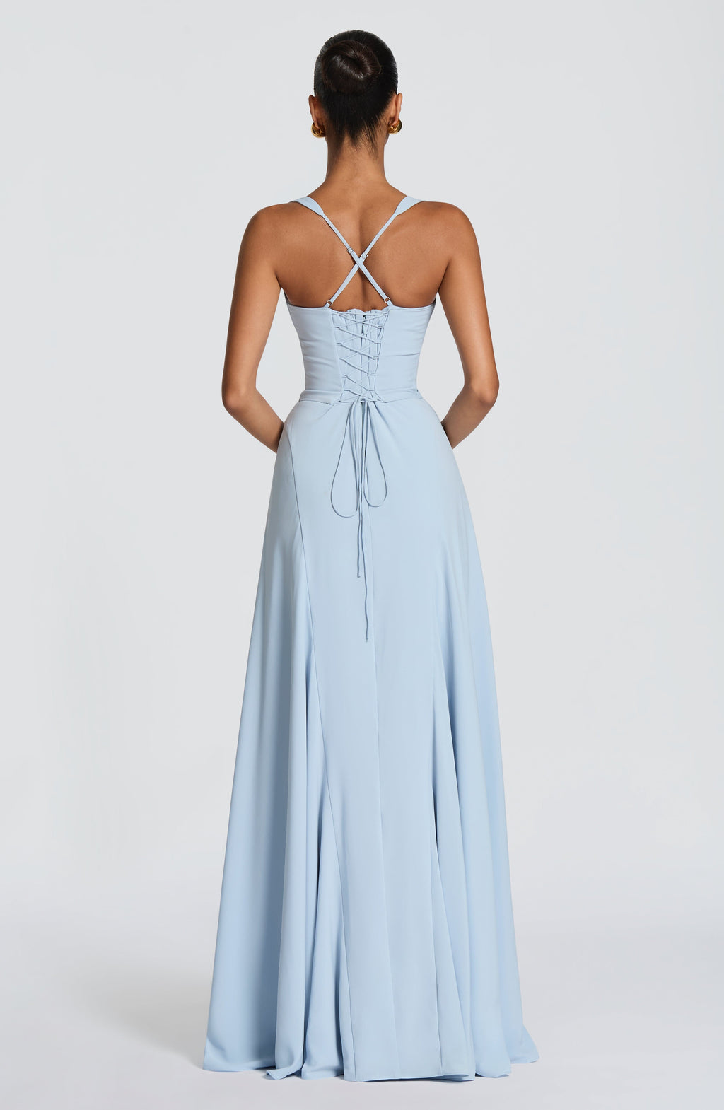 Nadine | Damen Maxikleid Herzausschnitt A-Linie Abendkleid - Yellow - Image 7