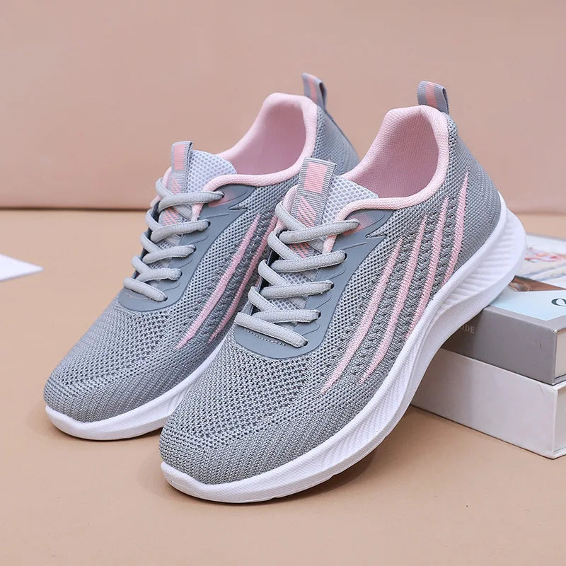 Nikola | Damen Sportschuhe Laufschuhe Sneaker - Grey - Image 1