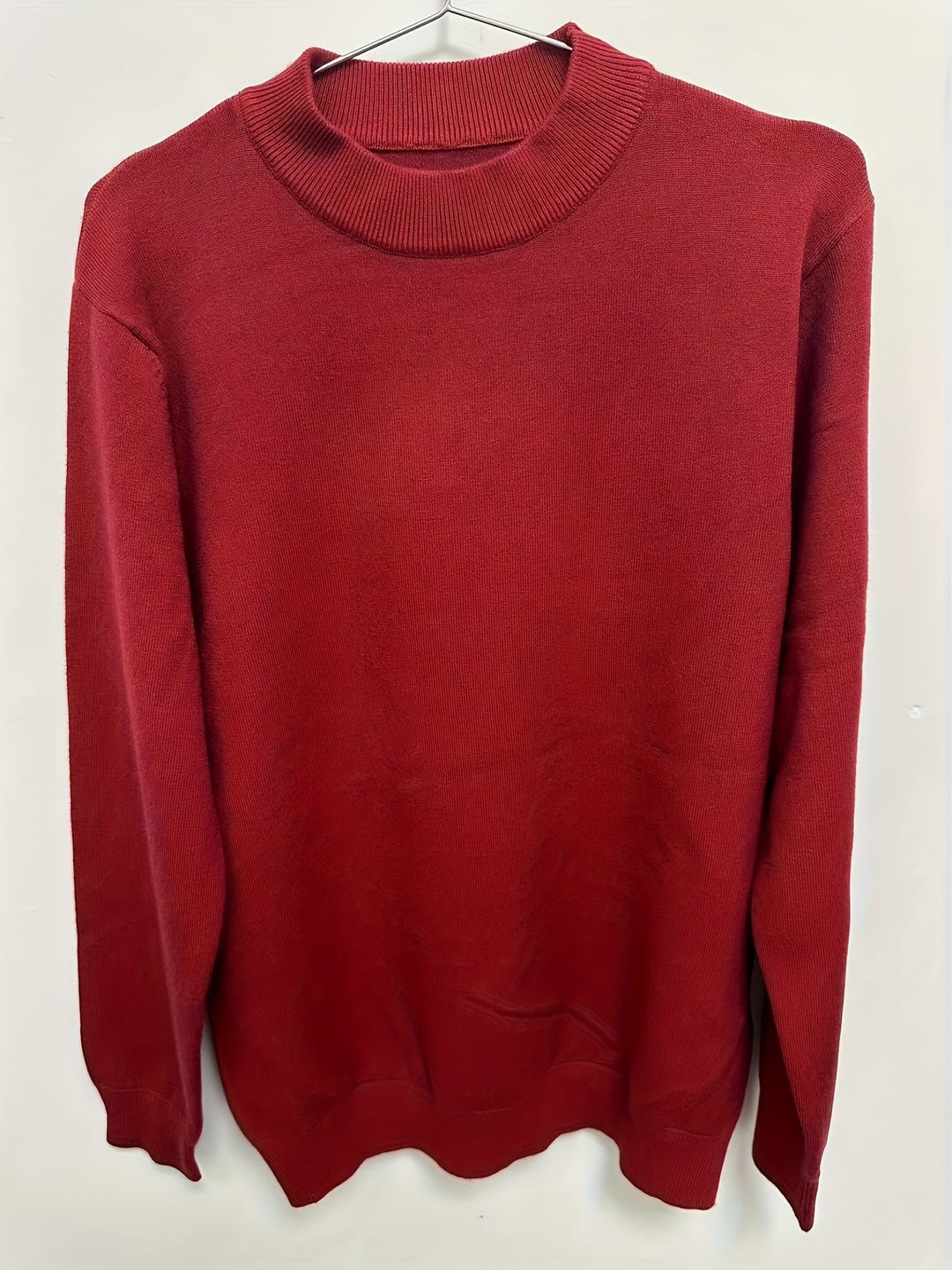 Olvard | Herren Mock-Neck Strickpullover Blau - Light Blue - Image 10