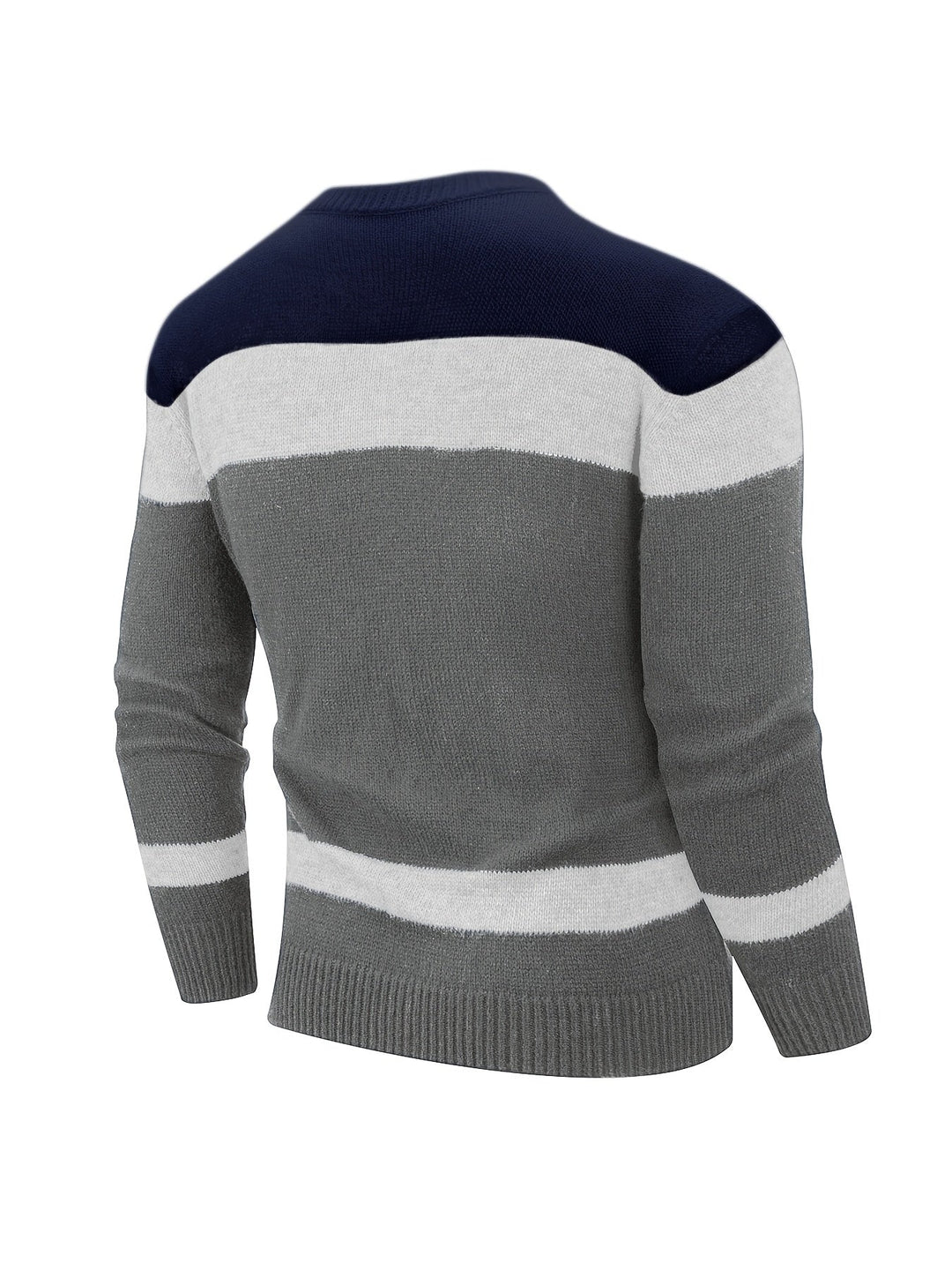 Olvern | Herren Colorblock Strickpullover Rundhals - Image 10