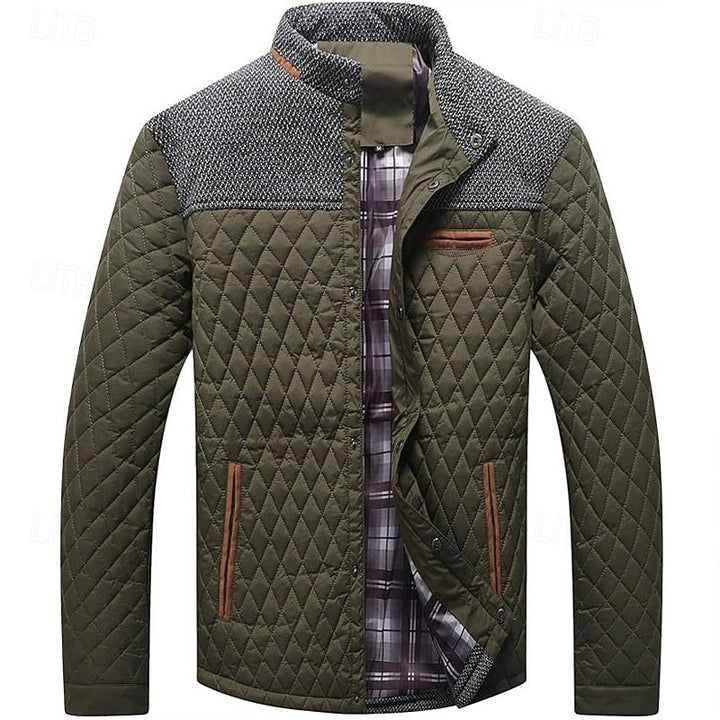 Ormbert | Herren Steppjacke mit Stehkragen - Khaki - Image 10