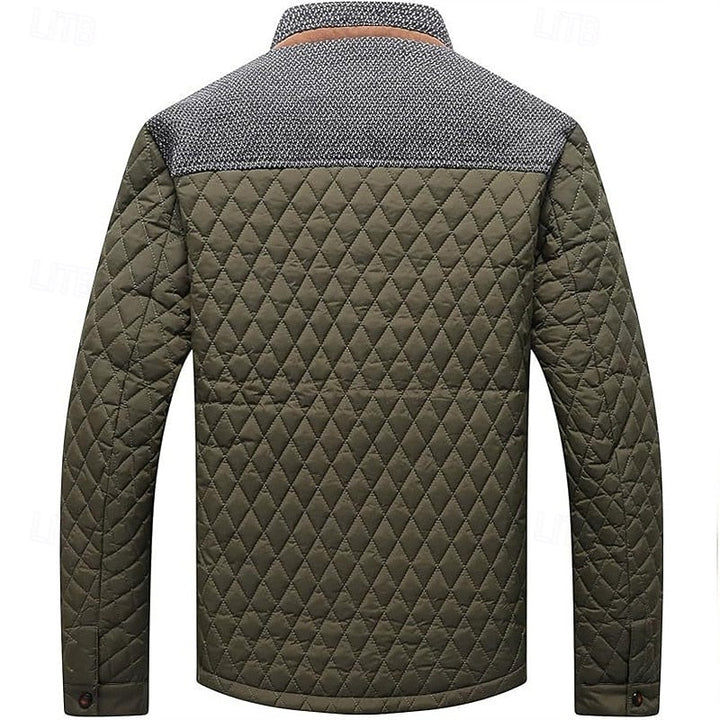 Ormbert | Herren Steppjacke mit Stehkragen - Khaki - Image 11