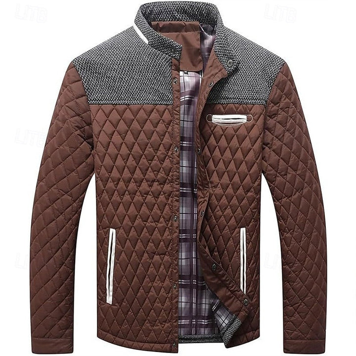 Ormbert | Herren Steppjacke mit Stehkragen - Khaki - Image 12