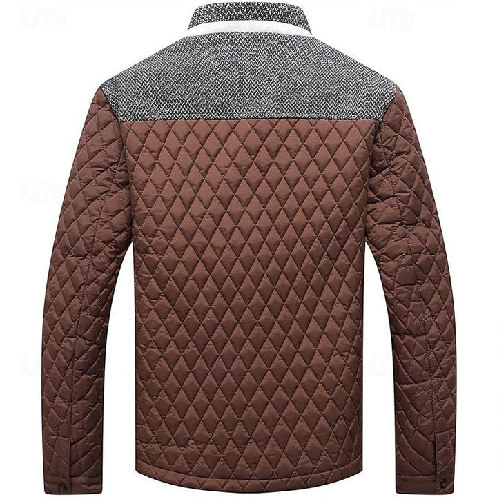Ormbert | Herren Steppjacke mit Stehkragen - Khaki - Image 13