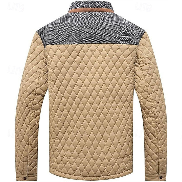 Ormbert | Herren Steppjacke mit Stehkragen - Khaki - Image 3