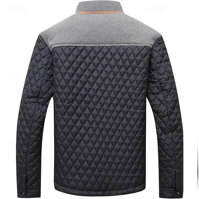 Ormbert | Herren Steppjacke mit Stehkragen - Khaki - Image 5