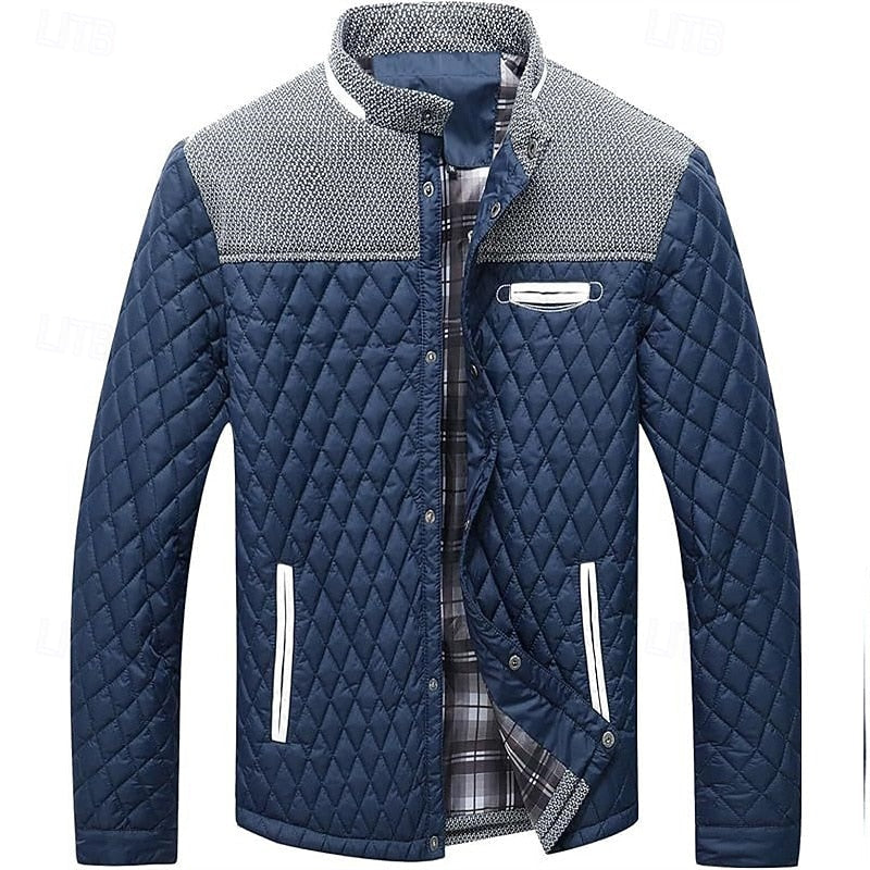 Ormbert | Herren Steppjacke mit Stehkragen - Khaki - Image 6