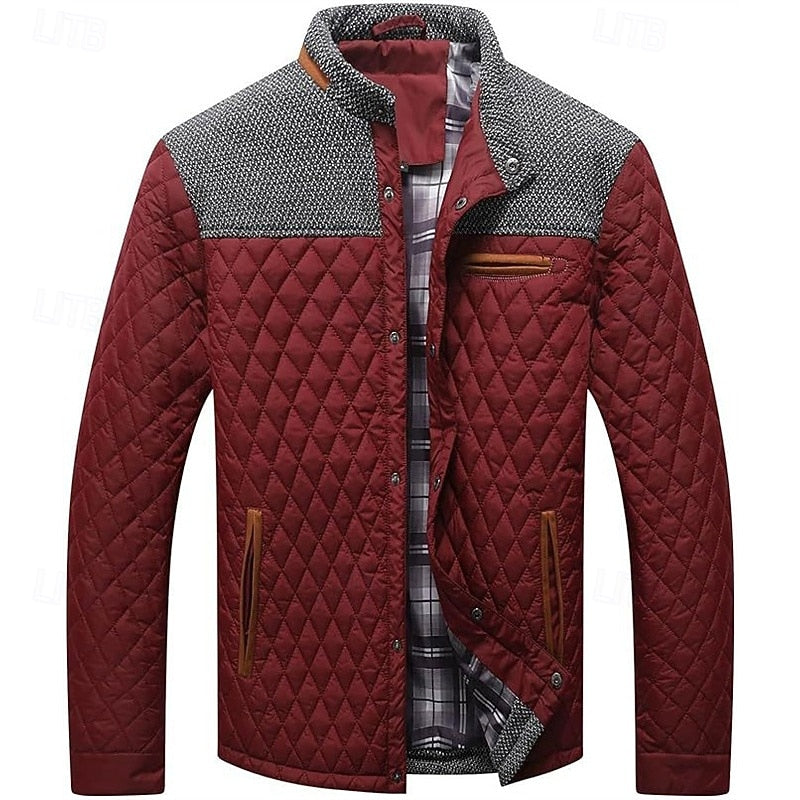 Ormbert | Herren Steppjacke mit Stehkragen - Khaki - Image 8