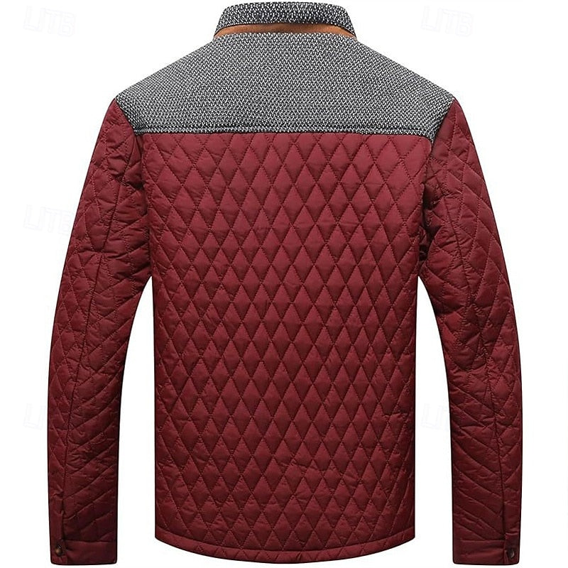 Ormbert | Herren Steppjacke mit Stehkragen - Khaki - Image 9