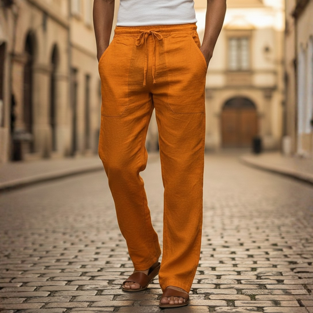 Orsino | Herren Weite Schlupfhose mit Kordelzug - Light Grey - Image 10