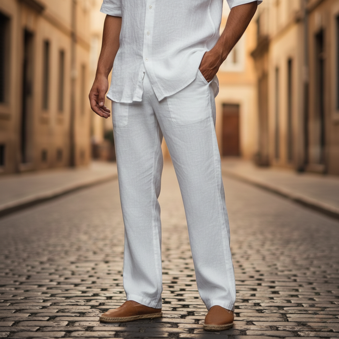 Orsino | Herren Weite Schlupfhose mit Kordelzug - Light Grey - Image 11