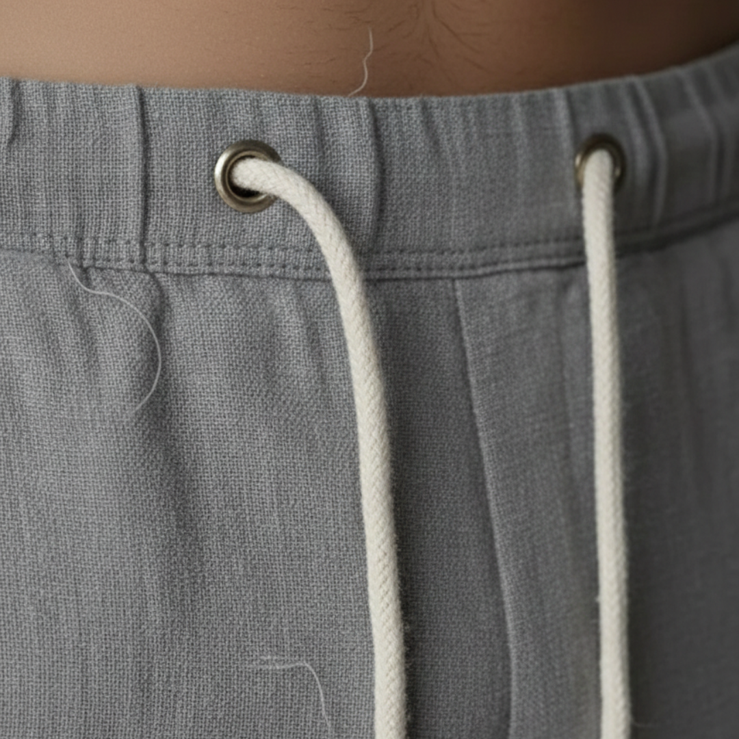 Orsino | Herren Weite Schlupfhose mit Kordelzug - Light Grey - Image 3