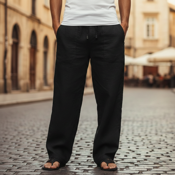Orsino | Herren Weite Schlupfhose mit Kordelzug - Light Grey - Image 6